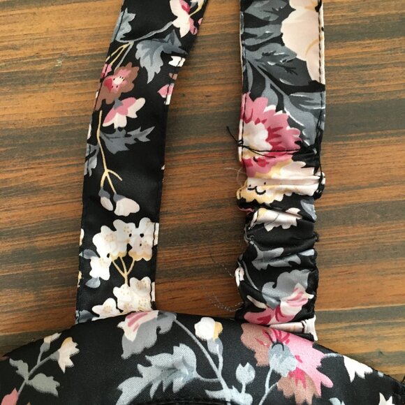 [Rachael & Chloe] Zip Front Black Floral Padded Tank | S | Good - Picture 7 of 13